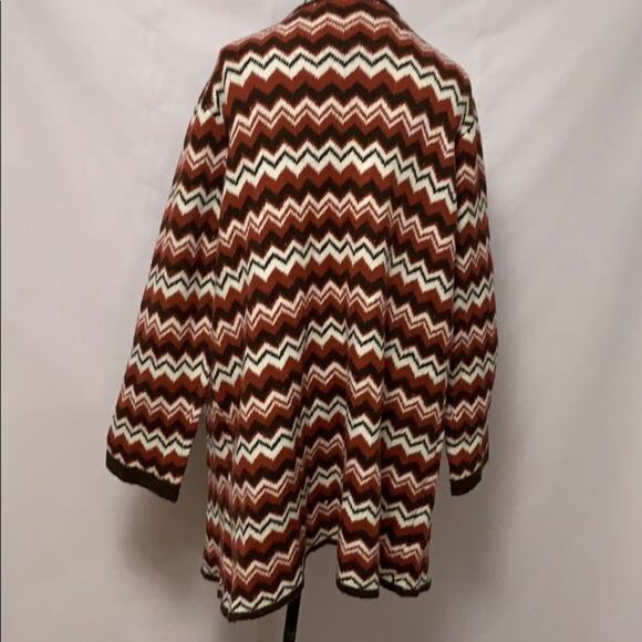 ASHLEY STEWART AZTEC PRINT CARDIGAN TUNIC SZ 22/24 - Picture 6 of 9